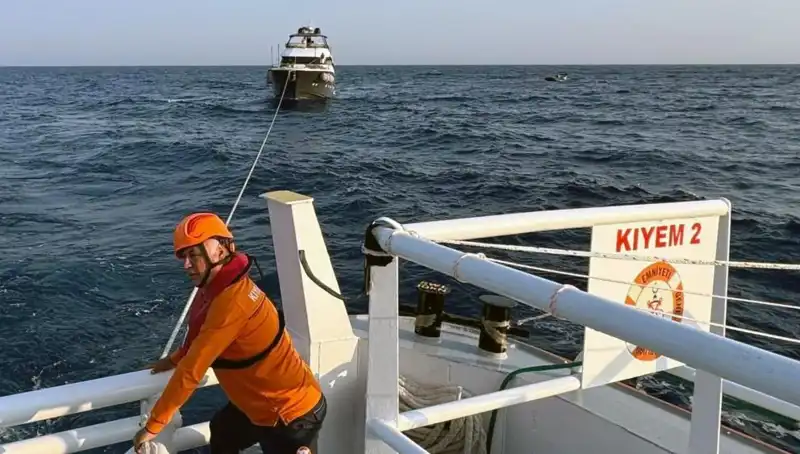 Marmaris Açıklarında Sürüklenen Tekne, Zamanında Kurtarıldı