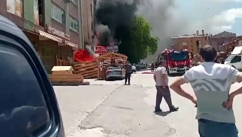 Ankara’da Yangın Felaketi: İş Yerlerinde Korkunç Manzaralar!