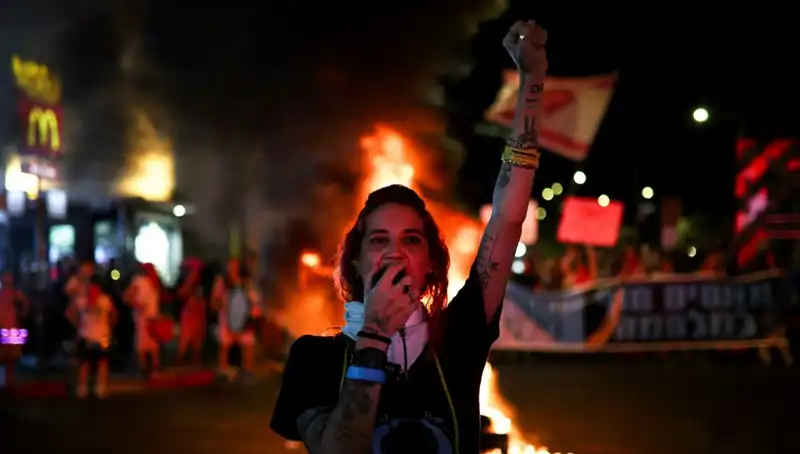 Gazze Savaşına Son Vermek İçin İsrail’de Dev Protestolar