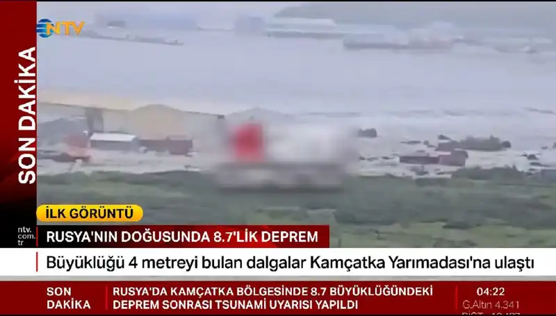 Kamçatka Kıyılarında Tsunami Tehdidi: İlk Dalgalar Geldi
