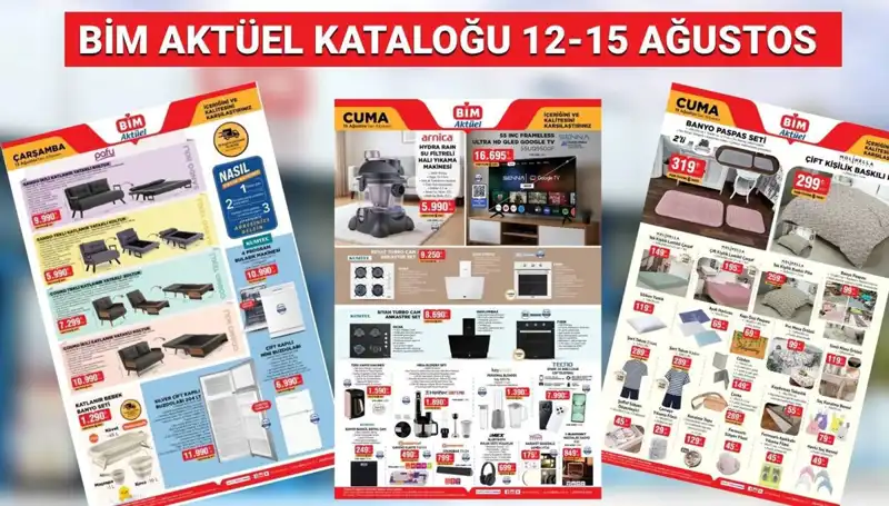 BİM 12-15 Ağustos 2025 Aktüel Kataloğu: Termos ve Drone Gibi Yenilikler Sizleri Bekliyor!