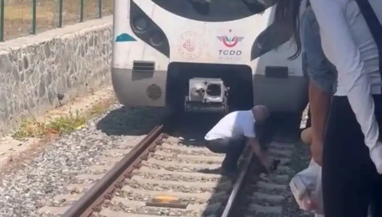 Marmaray Seferleri Durduruldu! Makinist Kediyi kurtardı